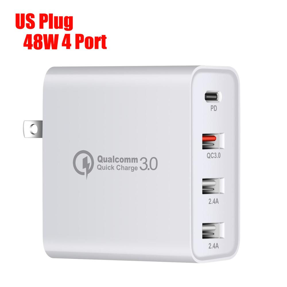 Mobile Phone Charger PD QC Dual Fast Charging Head